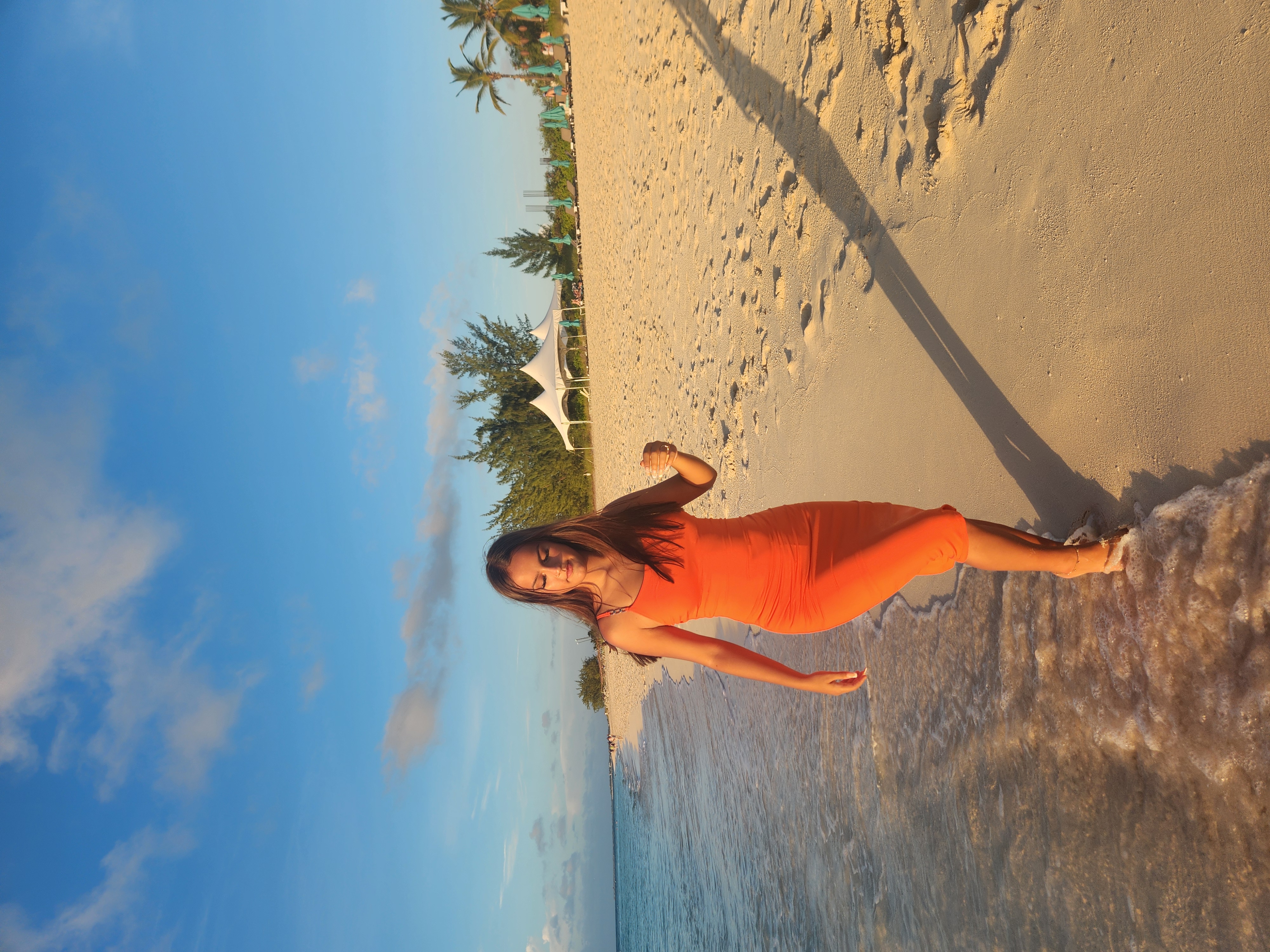 Sunset photo shoot on Grace Bay beach