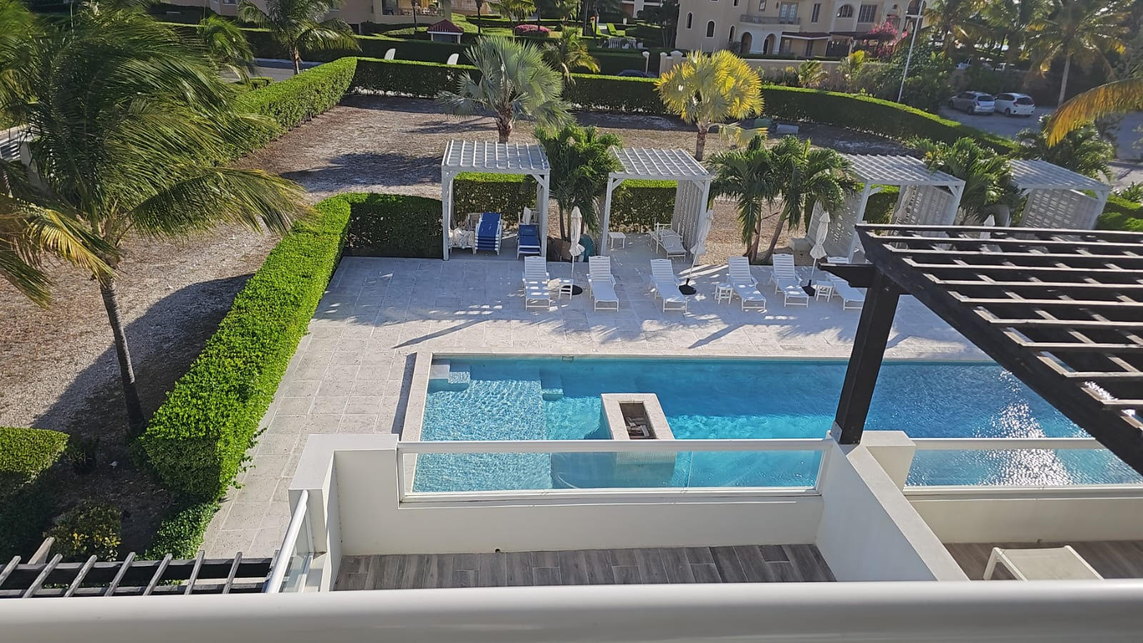 Pool view with den balcony